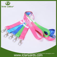 Printing logo colorfull benutzerdefinierte Sublimation gedruckt Polyester Lanyard